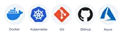 Docker, Kubernetes, Git, GitHub, Azure